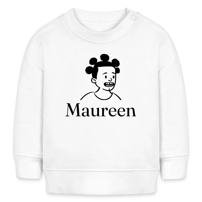 Sweat bébé personnalisé au prénom Maureen