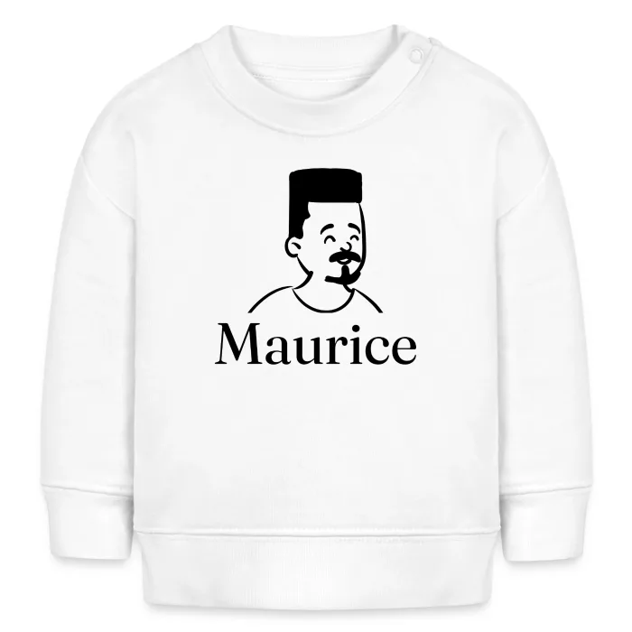 Sweat bébé personnalisé au prénom Maurice