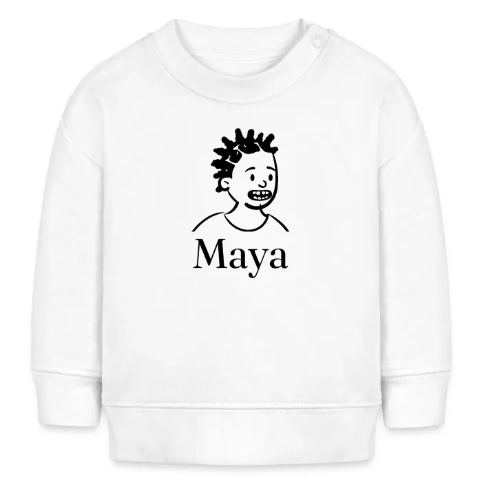 Sweat bébé personnalisé au prénom Maya