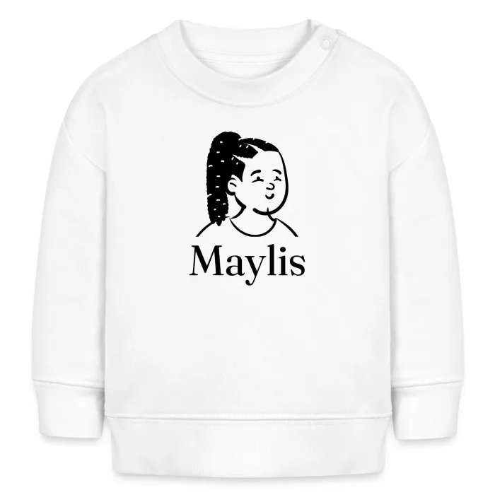 Sweat bébé personnalisé au prénom Maylis