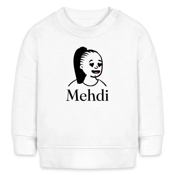 Sweat bébé personnalisé au prénom Mehdi