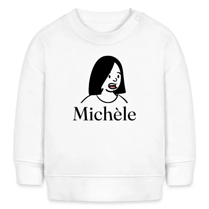 Sweat bébé personnalisé au prénom Michèle