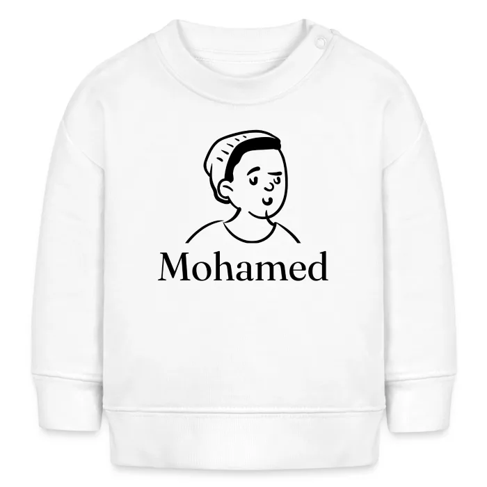 Sweat bébé personnalisé au prénom Mohamed