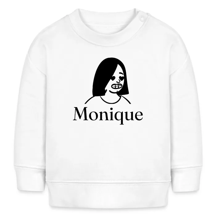 Sweat bébé personnalisé au prénom Monique