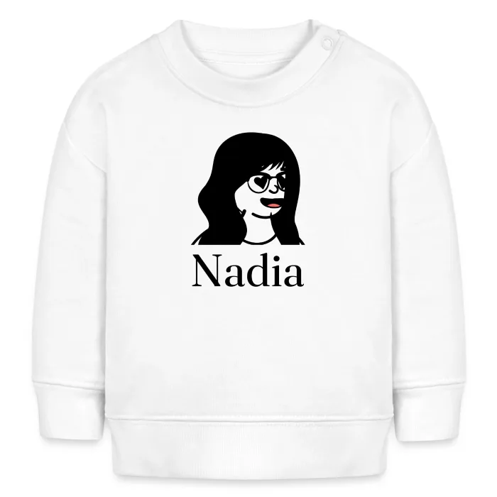 Sweat bébé personnalisé au prénom Nadia