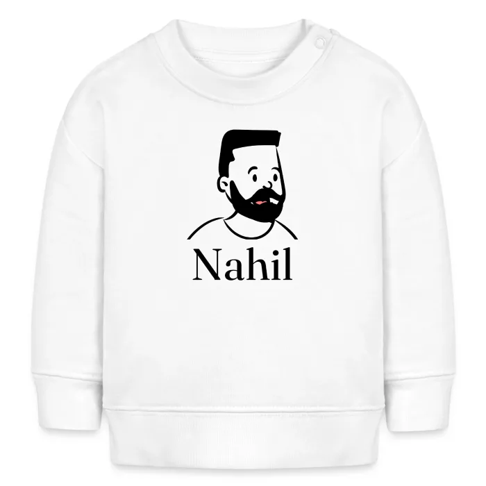Sweat bébé personnalisé au prénom Nahil