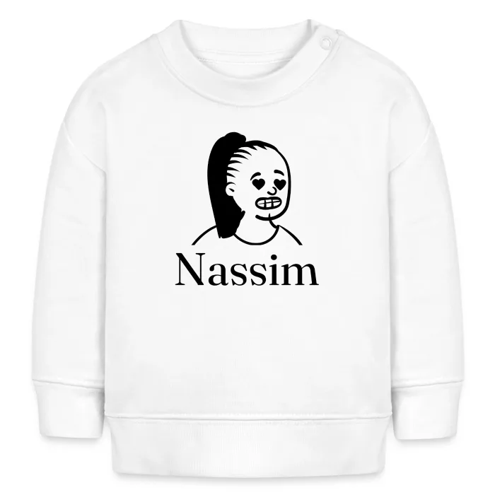 Sweat bébé personnalisé au prénom Nassim