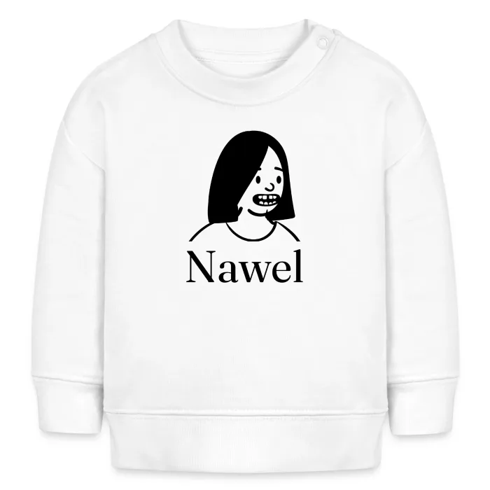 Sweat bébé personnalisé au prénom Nawel