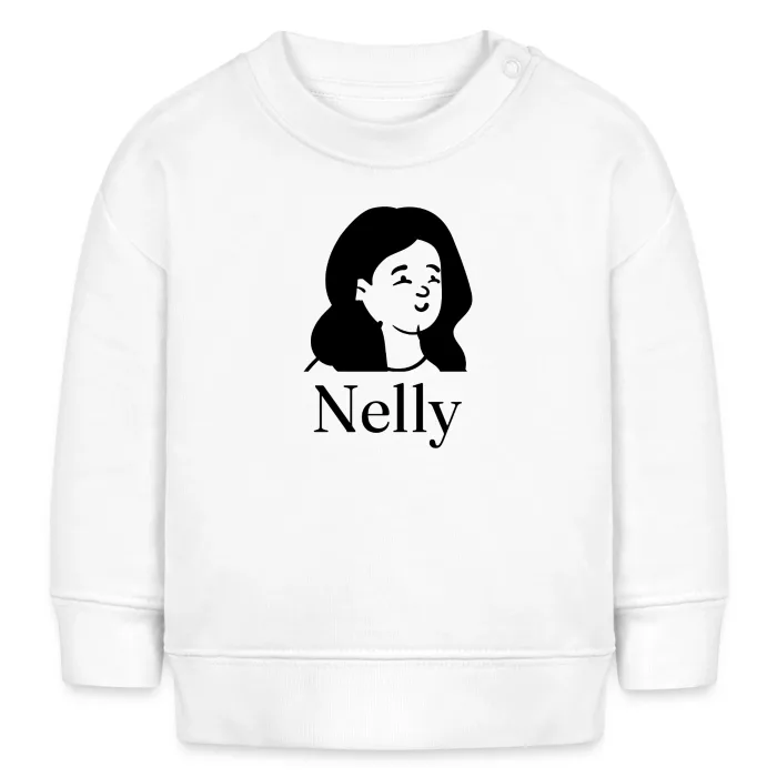Sweat bébé personnalisé au prénom Nelly