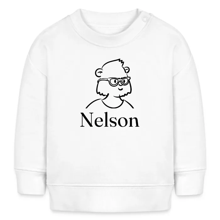 Sweat bébé personnalisé au prénom Nelson