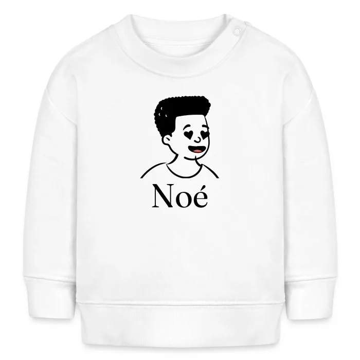 Sweat bébé personnalisé au prénom Noé