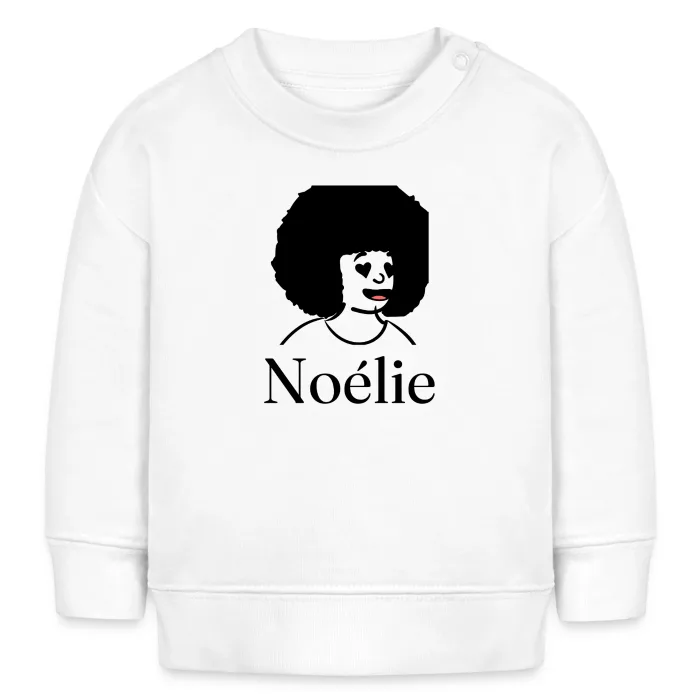 Sweat bébé personnalisé au prénom Noélie