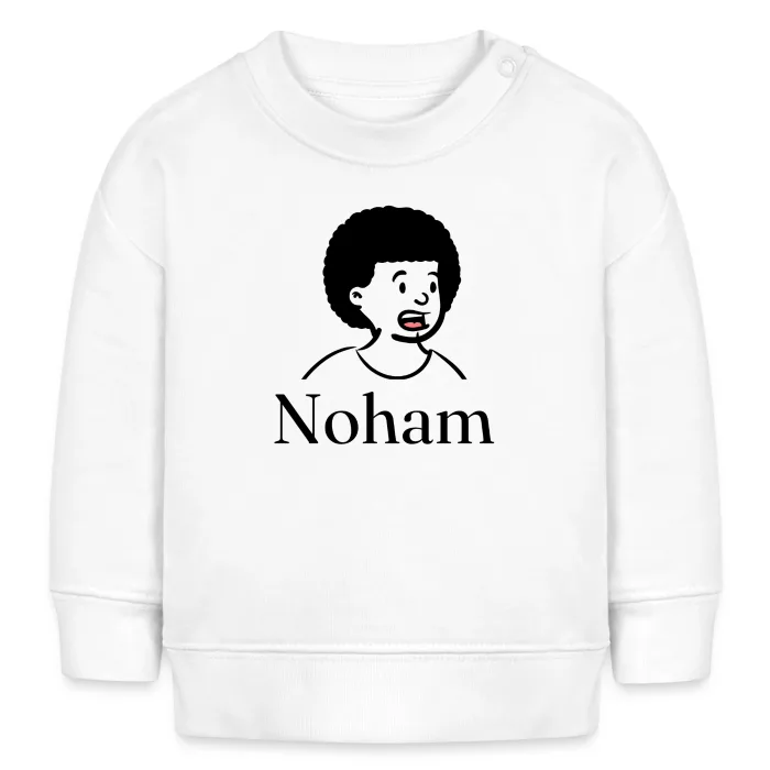 Sweat bébé personnalisé au prénom Noham