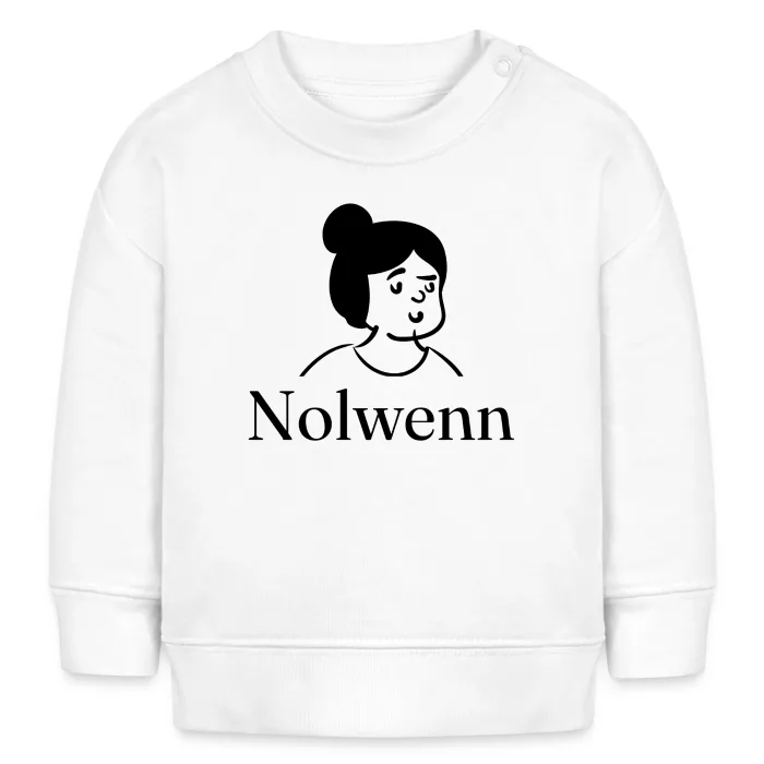 Sweat bébé personnalisé au prénom Nolwenn
