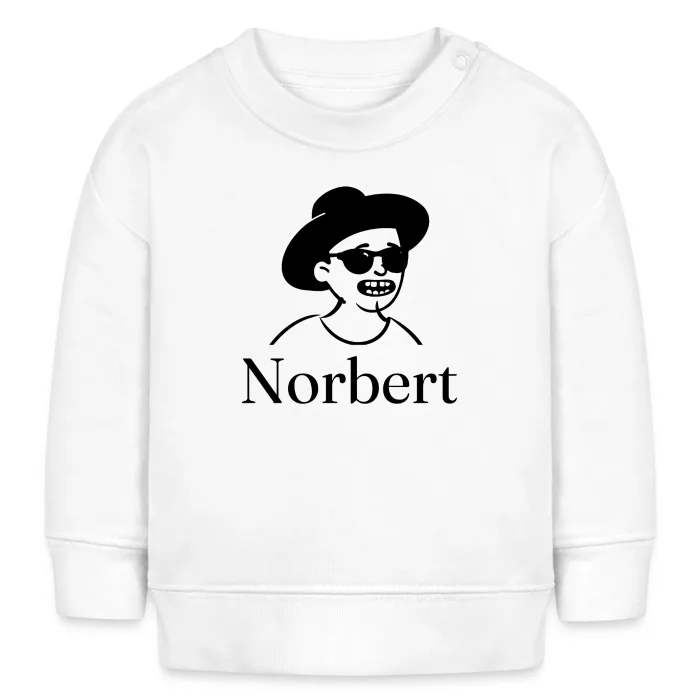 Sweat bébé personnalisé au prénom Norbert