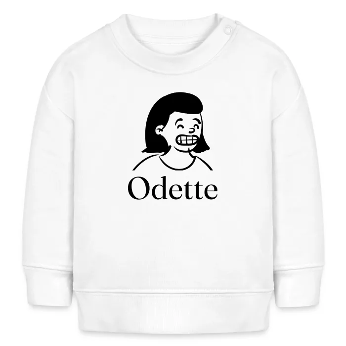 Sweat bébé personnalisé au prénom Odette