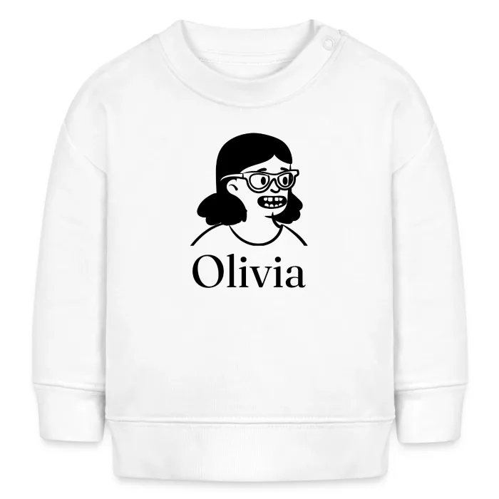 Sweat bébé personnalisé au prénom Olivia