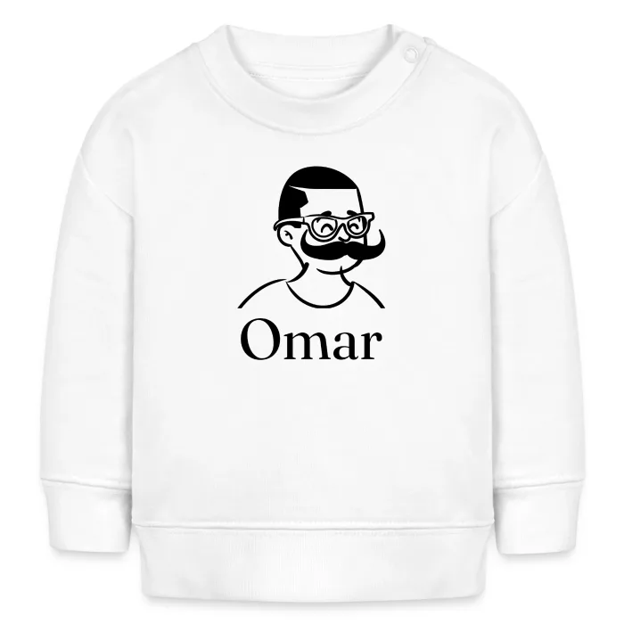 Sweat bébé personnalisé au prénom Omar