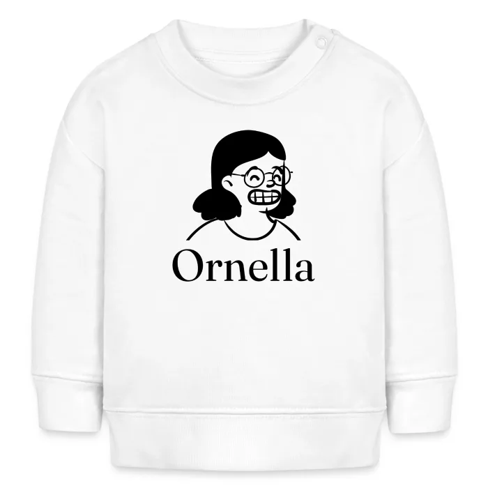 Sweat bébé personnalisé au prénom Ornella
