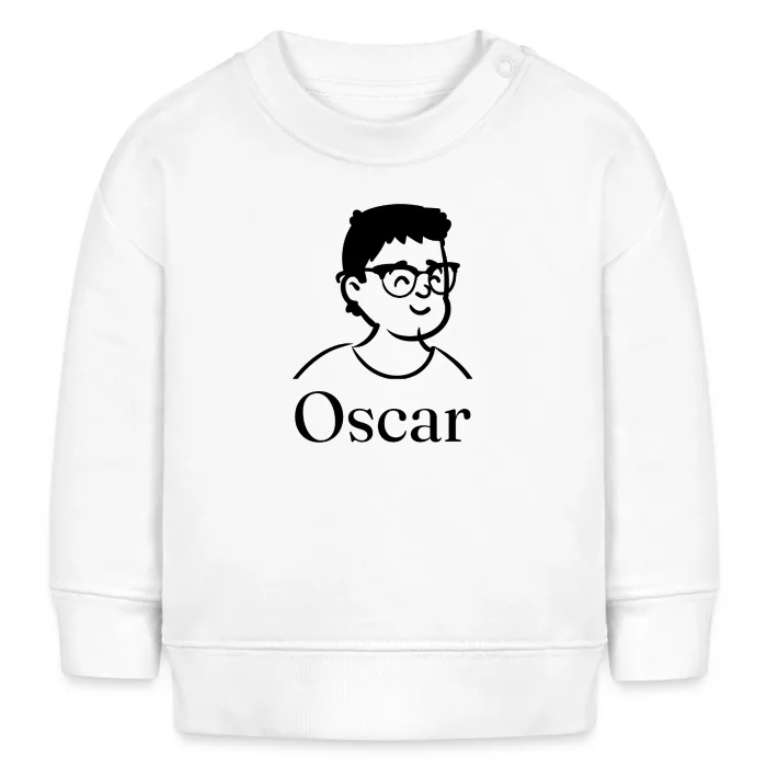 Sweat bébé personnalisé au prénom Oscar