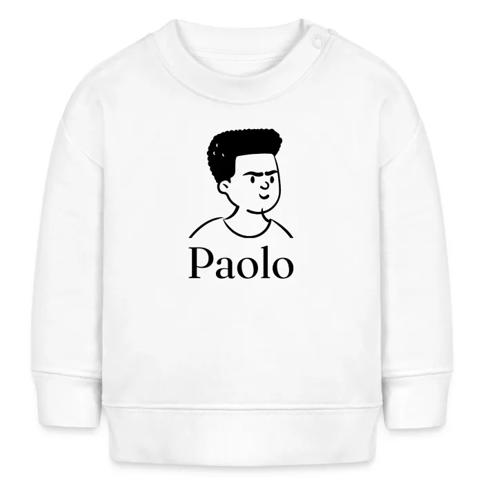 Sweat bébé personnalisé au prénom Paolo