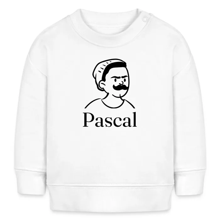 Sweat bébé personnalisé au prénom Pascal