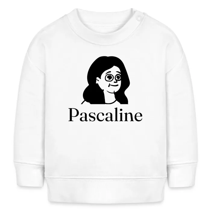 Sweat bébé personnalisé au prénom Pascaline