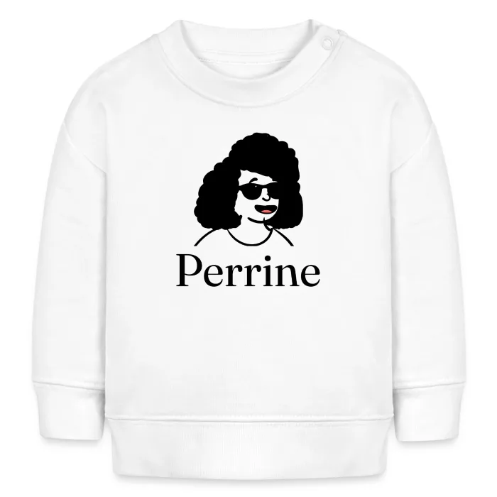 Sweat bébé personnalisé au prénom Perrine
