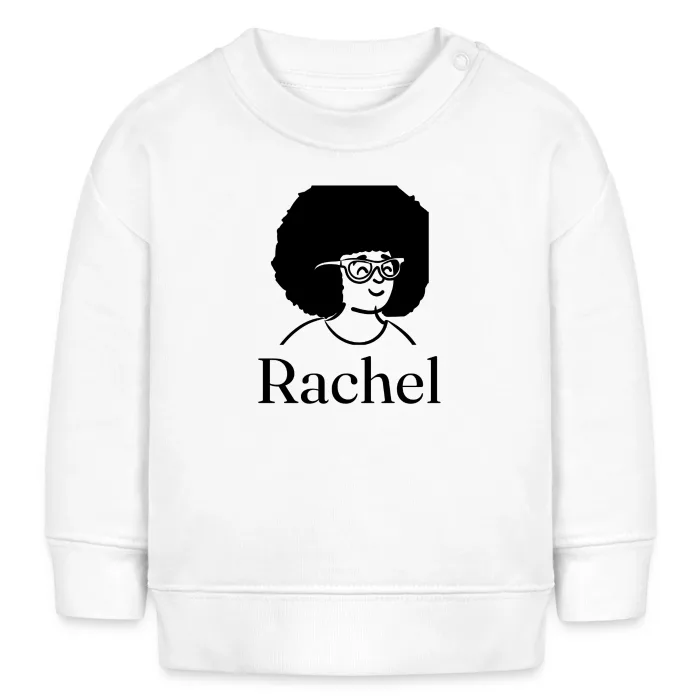 Sweat bébé personnalisé au prénom Rachel