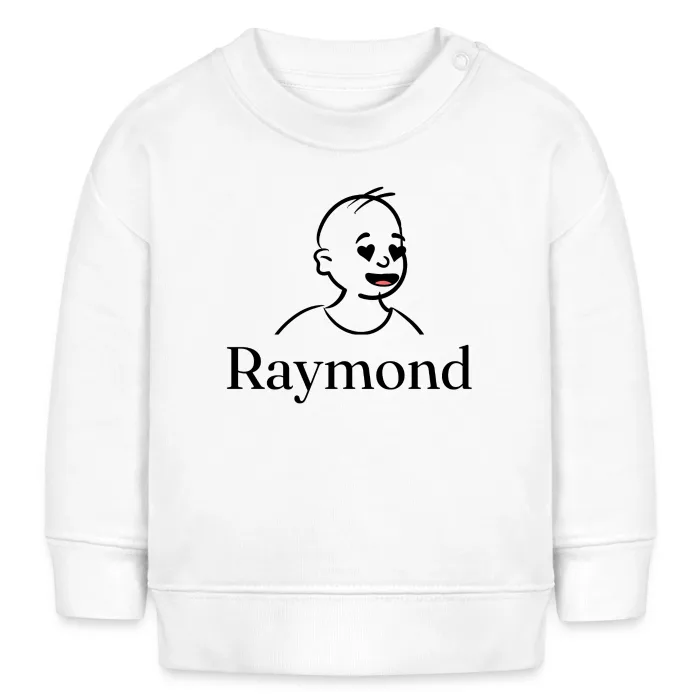 Sweat bébé personnalisé au prénom Raymond