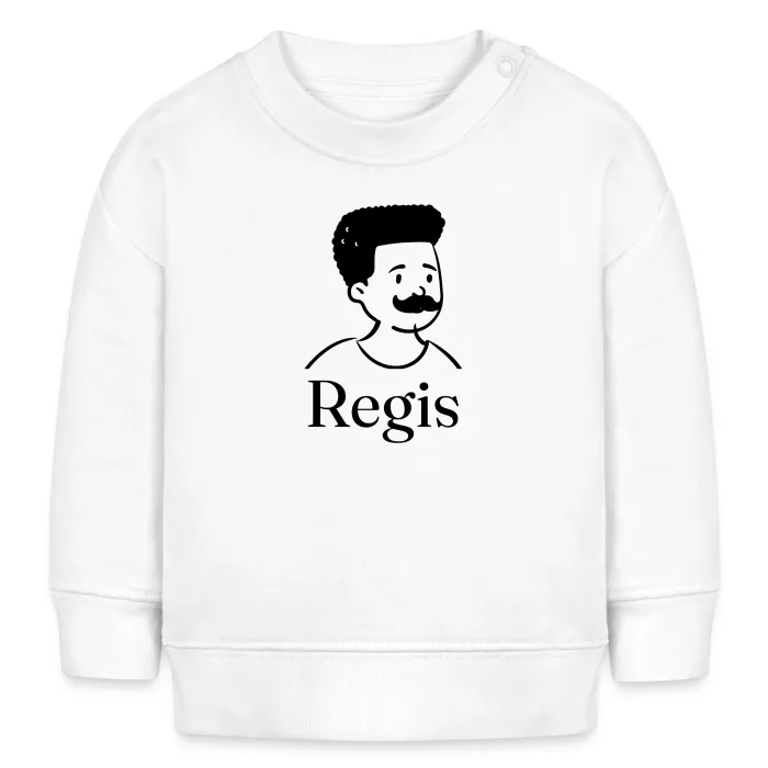 Sweat bébé personnalisé au prénom Regis