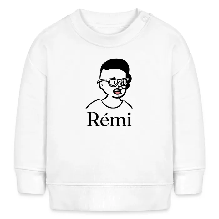 Sweat bébé personnalisé au prénom Rémi
