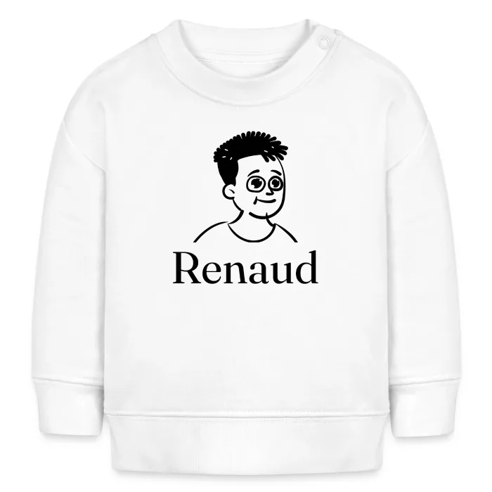 Sweat bébé personnalisé au prénom Renaud