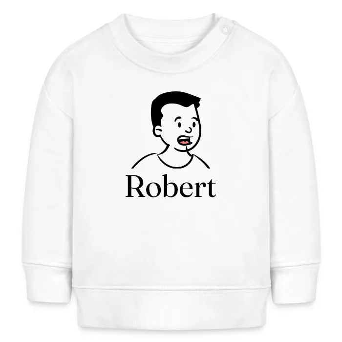 Sweat bébé personnalisé au prénom Robert