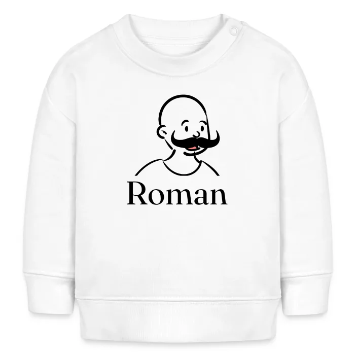 Sweat bébé personnalisé au prénom Roman