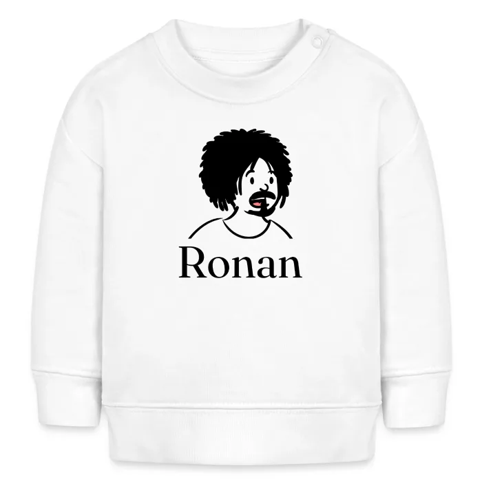 Sweat bébé personnalisé au prénom Ronan