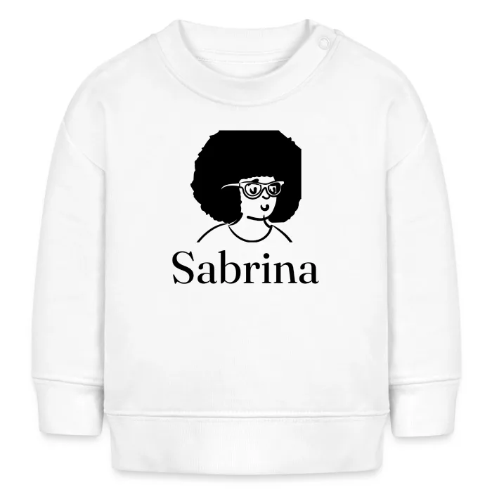 Sweat bébé personnalisé au prénom Sabrina