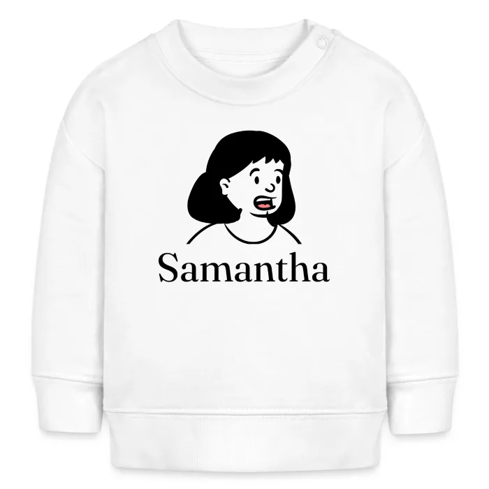 Sweat bébé personnalisé au prénom Samantha