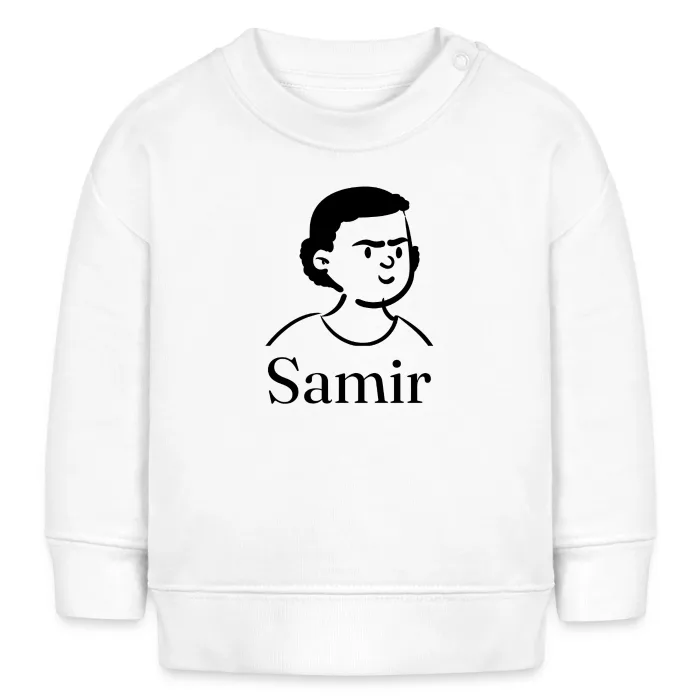 Sweat bébé personnalisé au prénom Samir