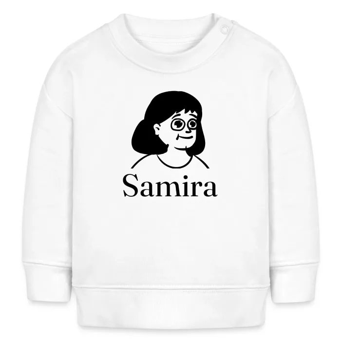 Sweat bébé personnalisé au prénom Samira