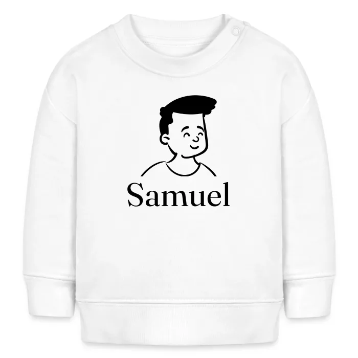 Sweat bébé personnalisé au prénom Samuel