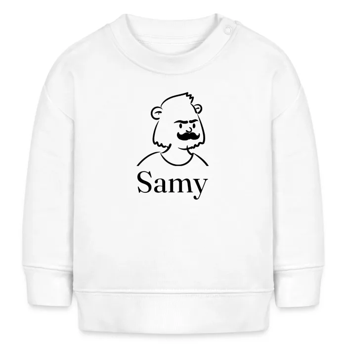 Sweat bébé personnalisé au prénom Samy