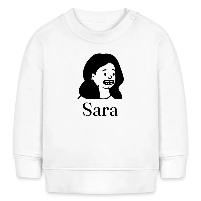 Sweat bébé personnalisé au prénom Sara