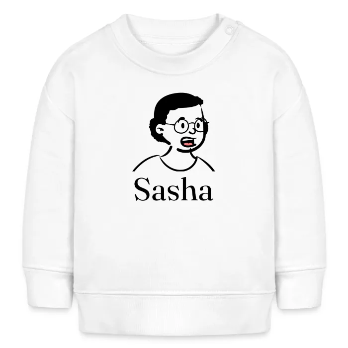 Sweat bébé personnalisé au prénom Sasha
