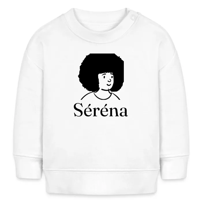 Sweat bébé personnalisé au prénom Séréna