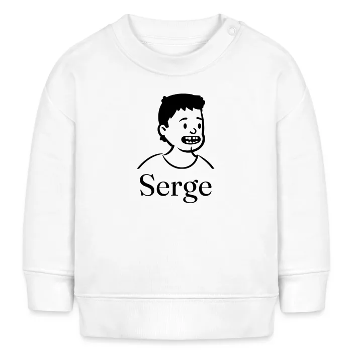 Sweat bébé personnalisé au prénom Serge