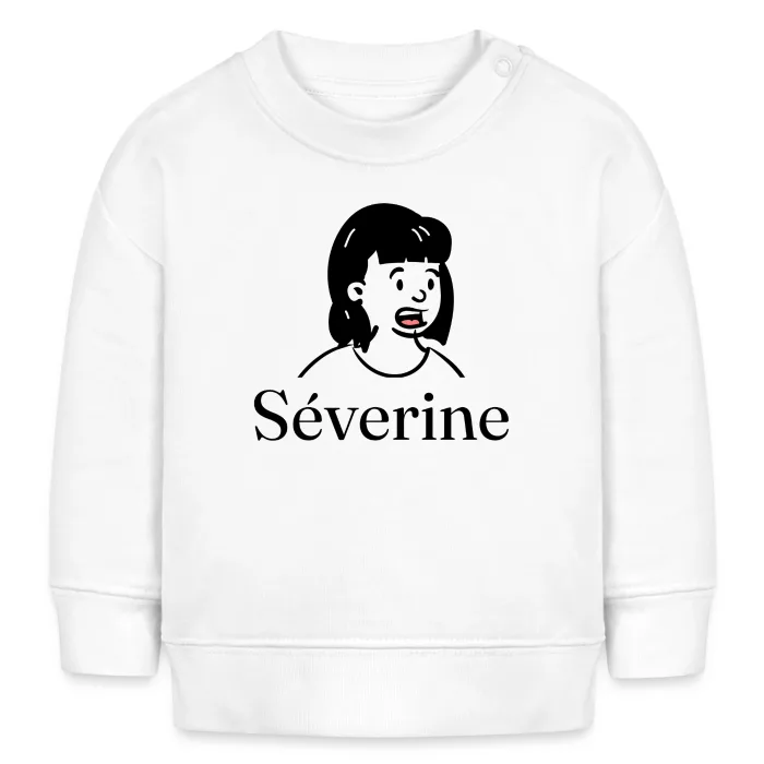 Sweat bébé personnalisé au prénom Séverine