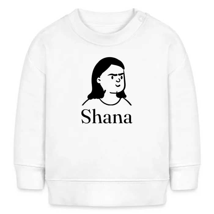 Sweat bébé personnalisé au prénom Shana