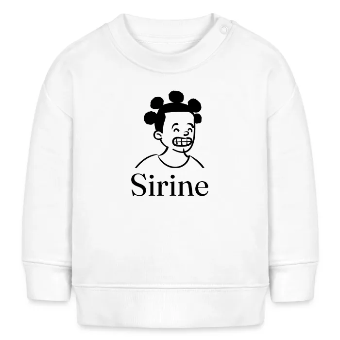 Sweat bébé personnalisé au prénom Sirine