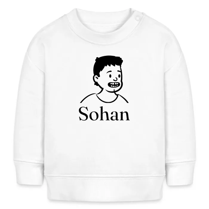 Sweat bébé personnalisé au prénom Sohan